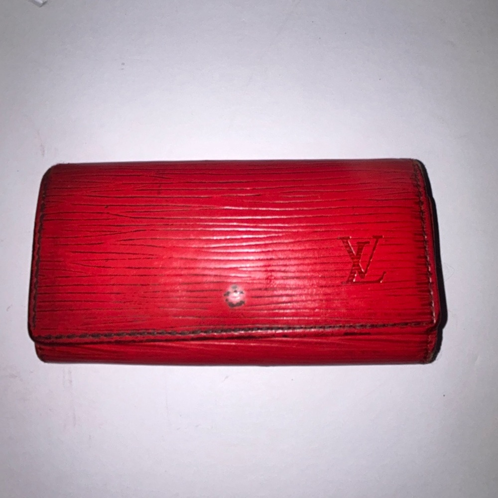 Louis Vuitton Red Epi Leather Key Case